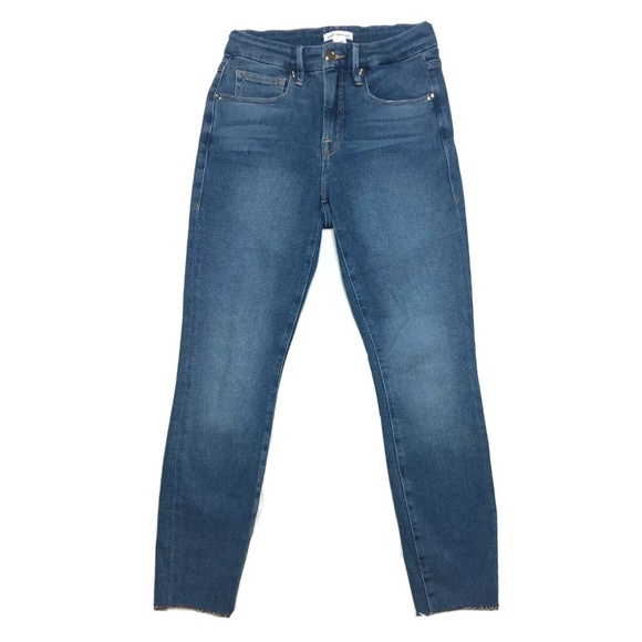 Good American Good Legs Medium Wash Jeans High Rise 4/27 - Picture 1 of 11